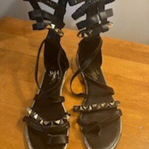 COPY - Black Studded Gladiator Sandals
